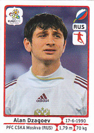Alan Dzagoev Russia samolepka EURO 2012 #128